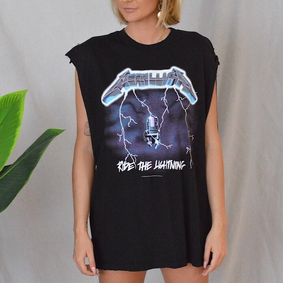 PRICE FIRM Metallica Vintage Cut Off Tee - Picture 3 of 3